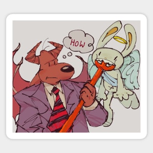 sam and max - devil and angel ?? Sticker